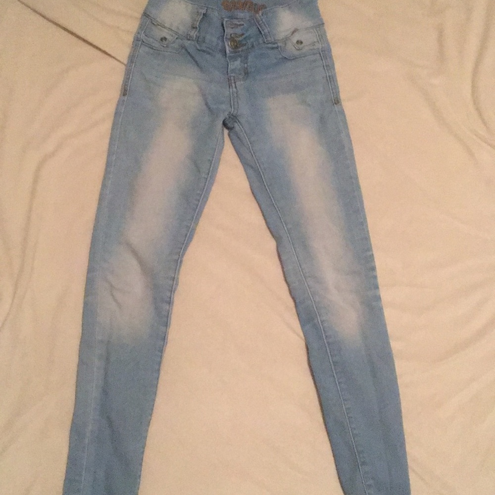 Light blue bamboo jeans